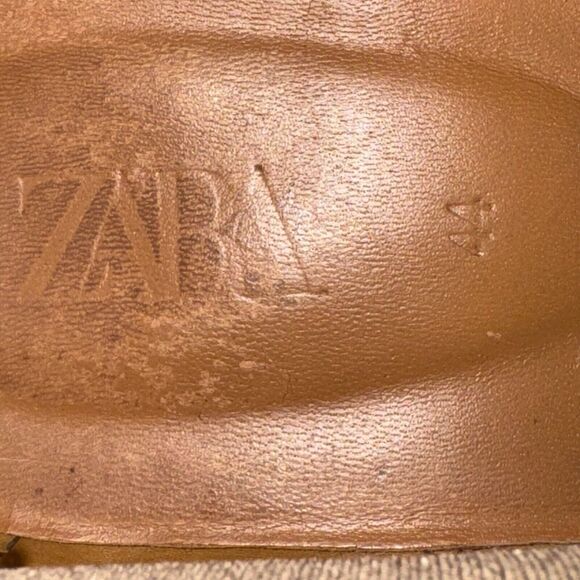 Zara Man Brown Suede Chelsea Ankle Boots Almond Toe Size 44 US 11 - Picture 11 of 12